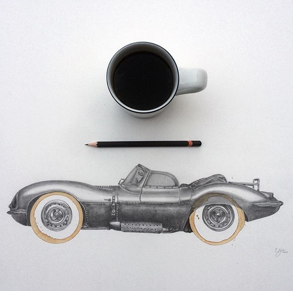 Trabalho de Carter Asmann - café e carro