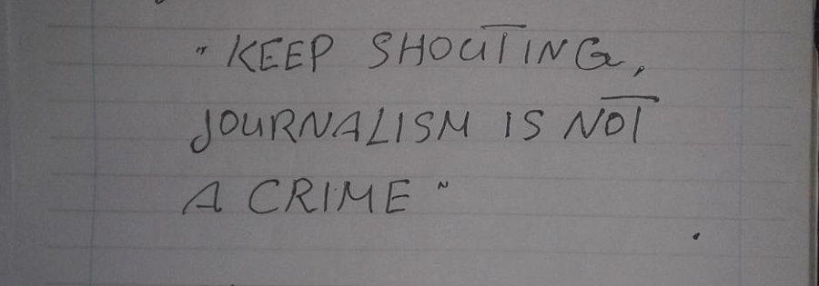 Excerto da carta de Shawkan fotojornalista preso no Egipto