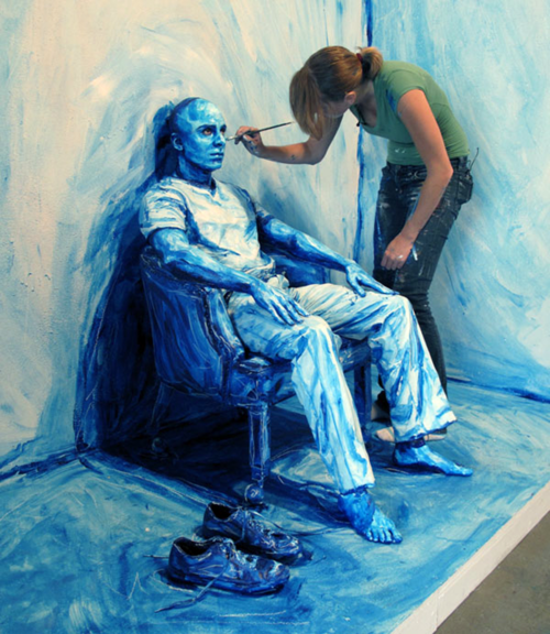 Pinturas tridimensionais de Alexa Meade