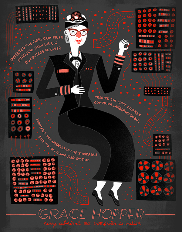 Grace Hopper - Criadora de uma das primeiras linguagens de programação: Flow-Matic