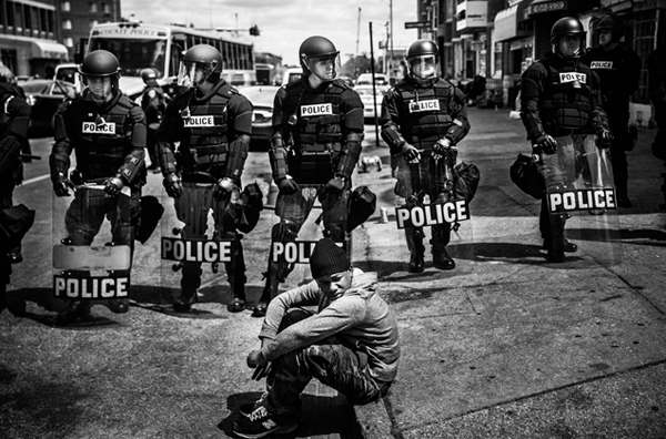 Sem Título - Revolta em Baltimore - Foto de Andrew Burton (EUA)