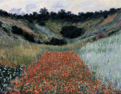 Monet-Campo de papoulas perto de Giverny