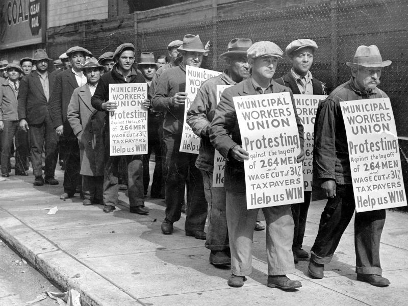 Trade Unions - Protesto organizado