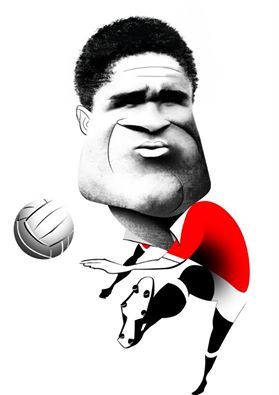 Caricatura de homenagem a Eusébio da Silva Ferreira (personal work) 10/01/2014
