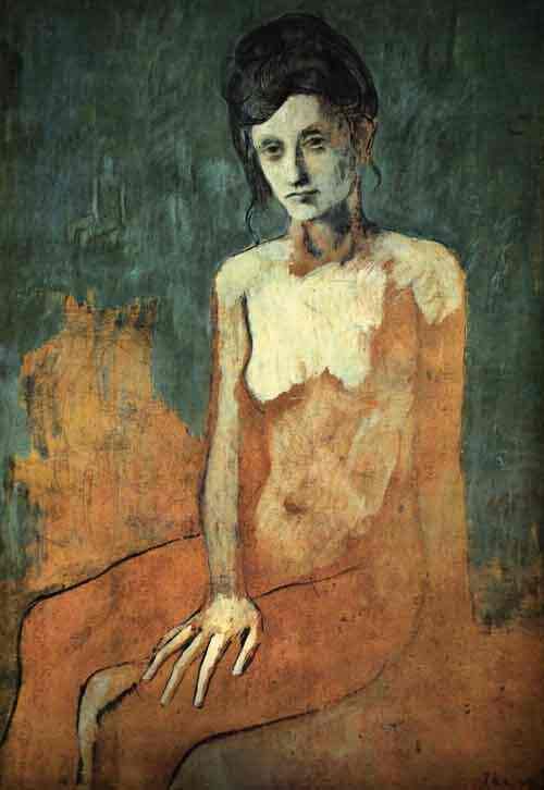 "Nu sentado", Picasso