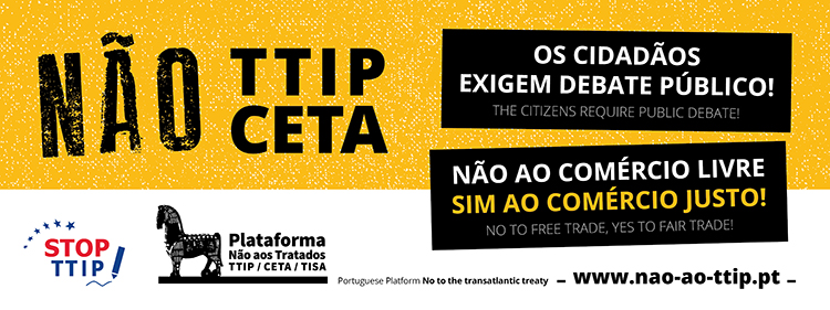 Faixa: Não ao CETA e TTIP