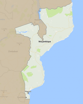 Mapa de Moçambique