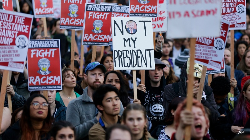 protesto maciço