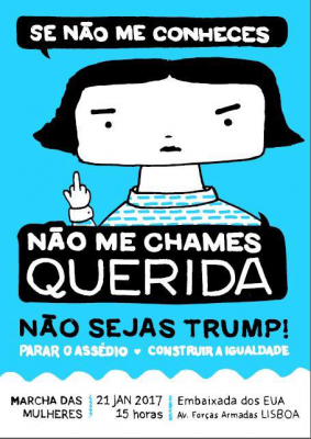 Marcha da mulheres contra Trump 