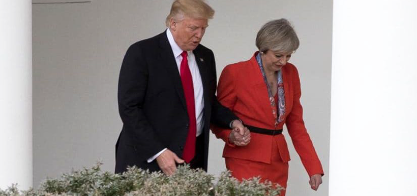 Theresa May em Washington | Crédito: Stephen Crowley/The New York Times/Redux/eyevine