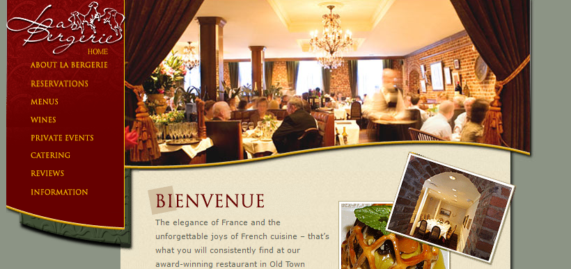 Chamava-se “La Bergerie” e era o restaurante francês de Alexandria (na Virginia, USA)