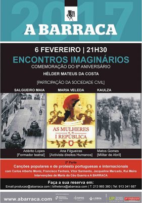 6º aniversário encontros imaginários - cartaz