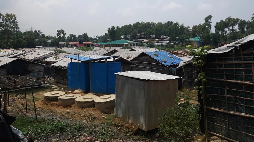 Campo de refugiados Rohingya Muçulmanos de Kutupalon