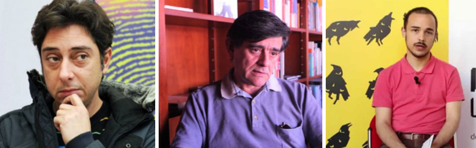 Miguel Gomes (presidente do Júri Internacional), Manuel Mozos (no júri da secção ‘Punto de Encuentro’) e Ricardo Vieira Lisboa (no júri de ‘Tiempo de Historia’)