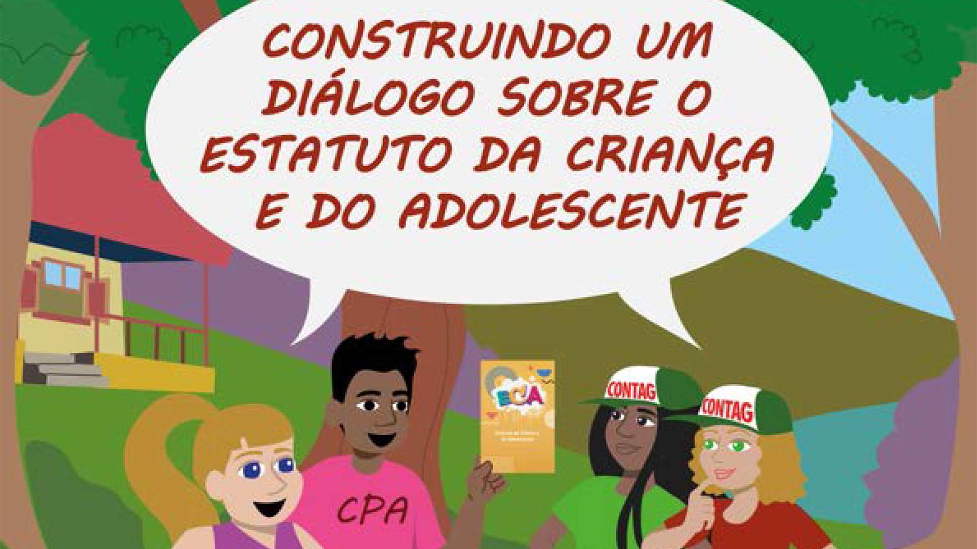 Cartilha da Contag sobre o ECA debate os direitos das crianças e adolescentes